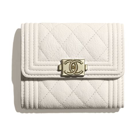 chanel le boy small white|boy chanel small flap wallet.